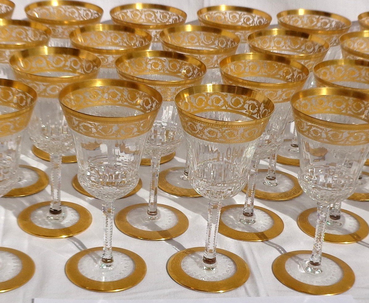 Proantic: Service De Verres Vintage En Cristal - Verres à Pied