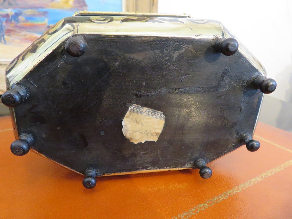 Little Jewelry Box In  Boulle Marquetry Napoleon III Period-photo-2