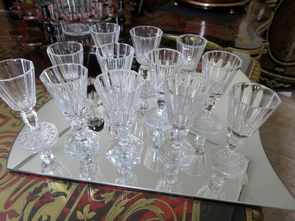 Baccarat Crystal Servant Liquor Cellar, Napoleon III Period-photo-7