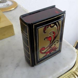 Small Book Box In Boulle Marquetry Napoleon III Period