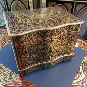 Cave à Liqueur En Marqueterie Boulle d'époque Napoléon III