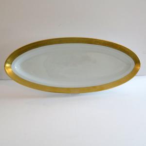 Plat à Poisson en porcelaine de Limoges Thistle Or HAVILAND