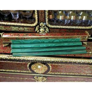 marqué ZIMBERG Pare Fumée en marqueterie Boulle époque Napoléon III