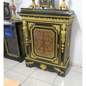 Furniture L XIV In Boulle Marquetry 19th Napoleon III Period