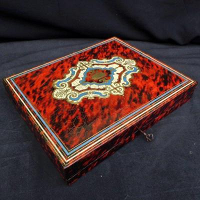 Jewelry Box In Boulle Marquetry Napoleon III Period 19th