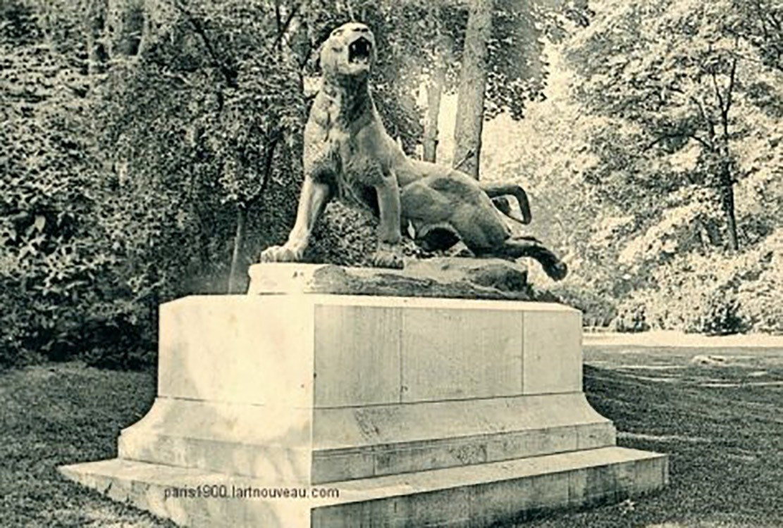 "lioness With Arrows" By Charles Valton (1851-1918) - Siot Cast-photo-6