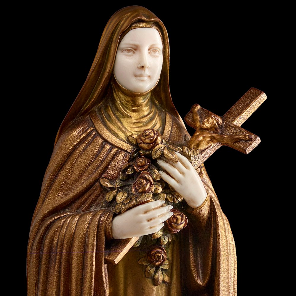 Demeter H. Chiparus (étling) – Sculpture 32.5 Cm – Saint Teresa-photo-4