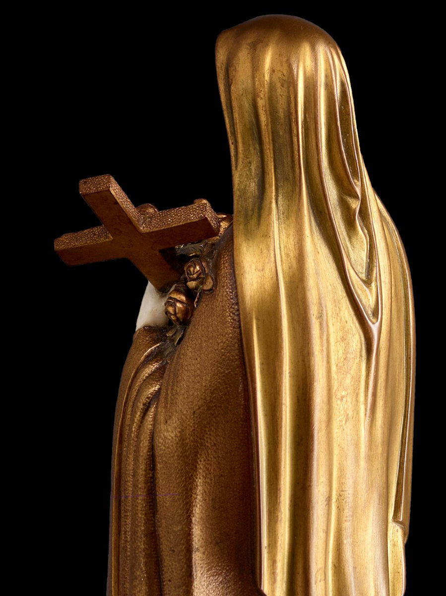Demeter H. Chiparus (étling) – Sculpture 32.5 Cm – Saint Teresa-photo-2