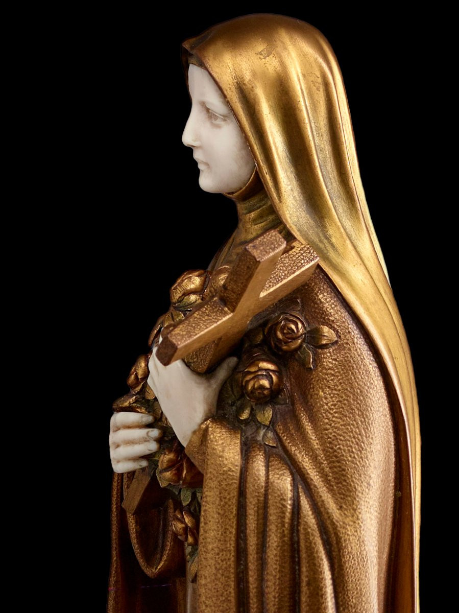 Demeter H. Chiparus (étling) – Sculpture 32.5 Cm – Saint Teresa-photo-3