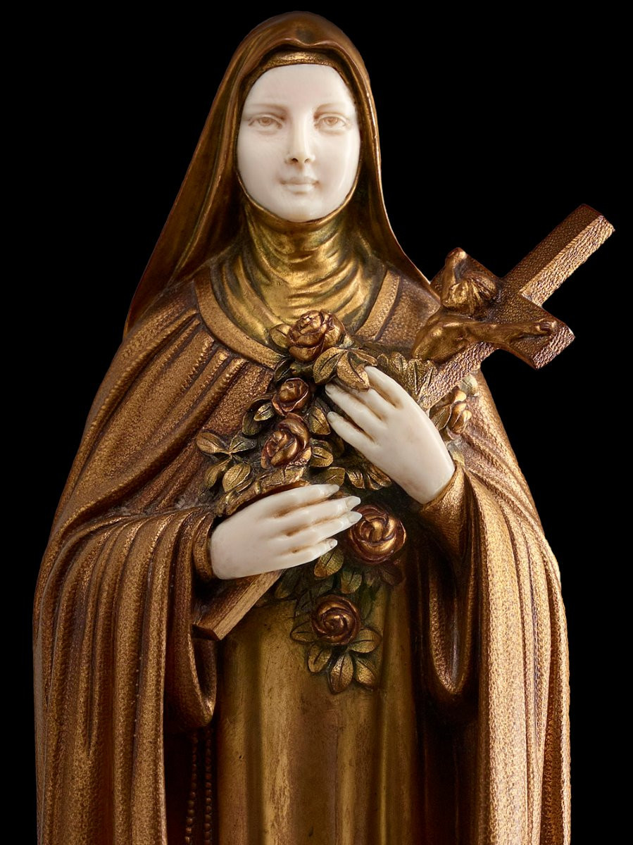 Demeter H. Chiparus (étling) – Sculpture 32.5 Cm – Saint Teresa-photo-6