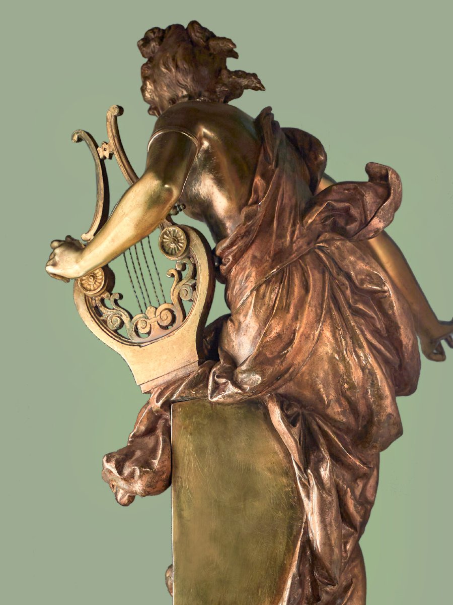 Carrier-Belleuse : HARMONIE Grand Bronze ancien 19e-photo-4