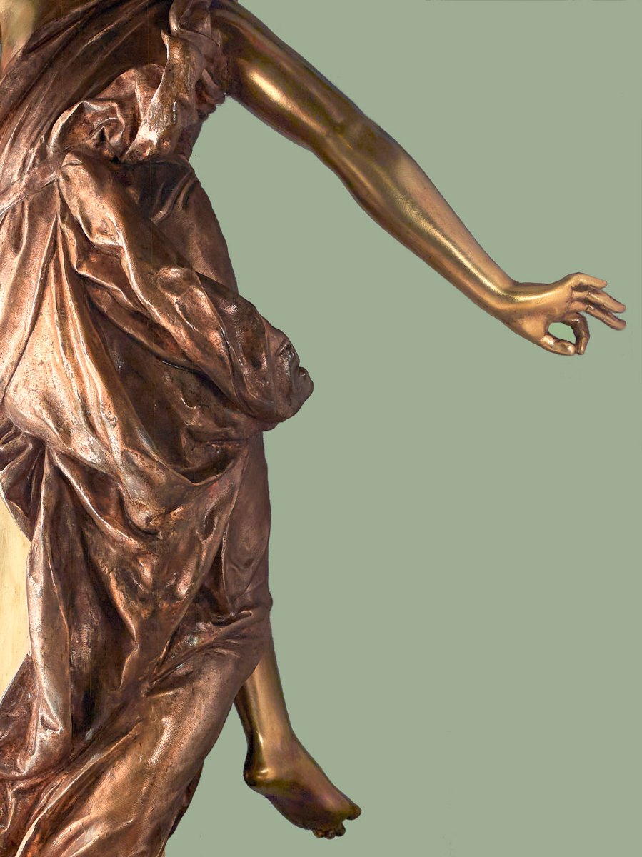 Carrier-Belleuse : HARMONIE Grand Bronze ancien 19e-photo-3