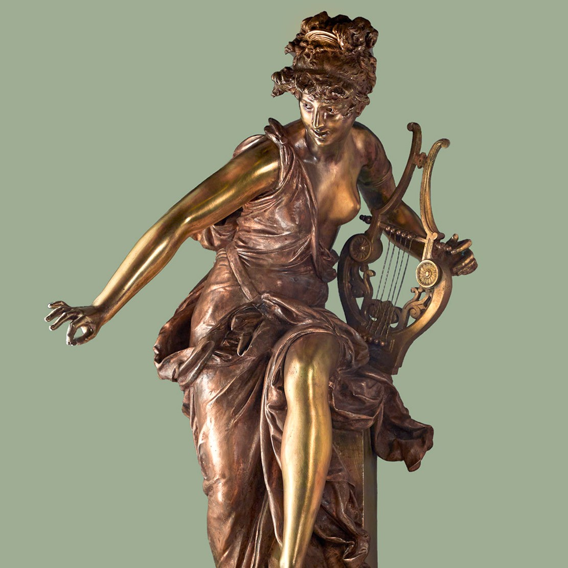 Carrier-Belleuse : HARMONIE Grand Bronze ancien 19e