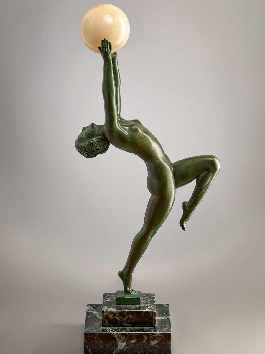 Max Le Verrier ''Danseuse au Globe''- Circa 1925-photo-2