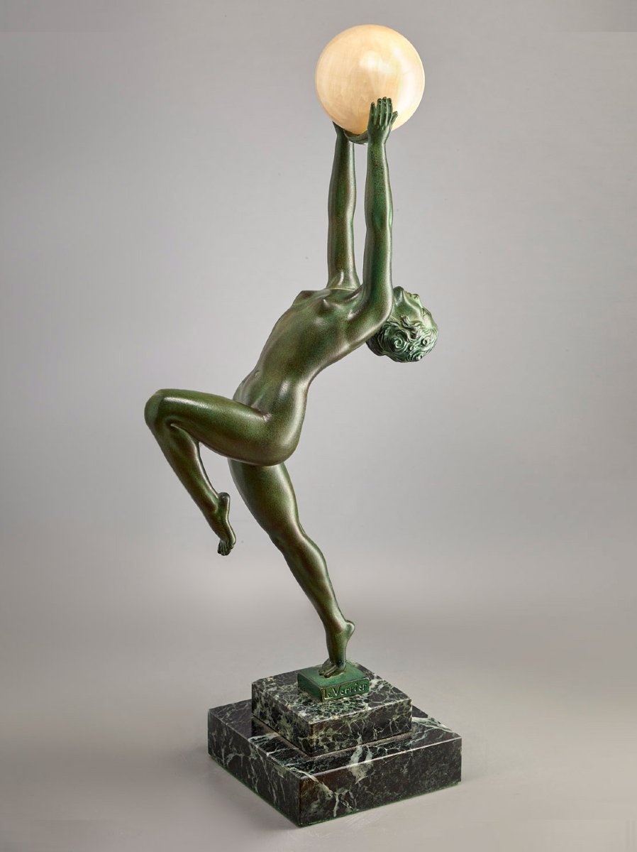 Max Le Verrier ''Danseuse au Globe''- Circa 1925-photo-2