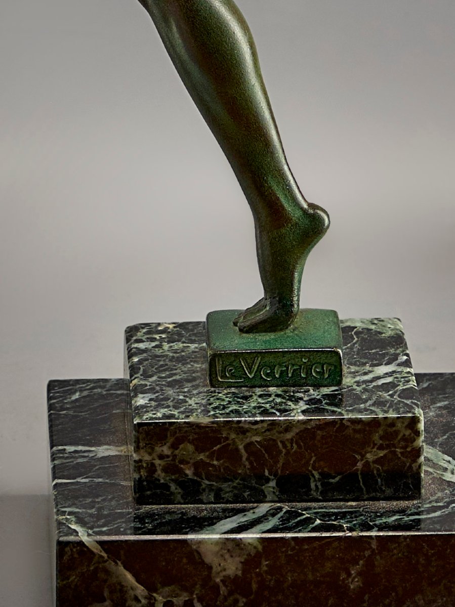 Max Le Verrier ''Danseuse au Globe''- Circa 1925-photo-3