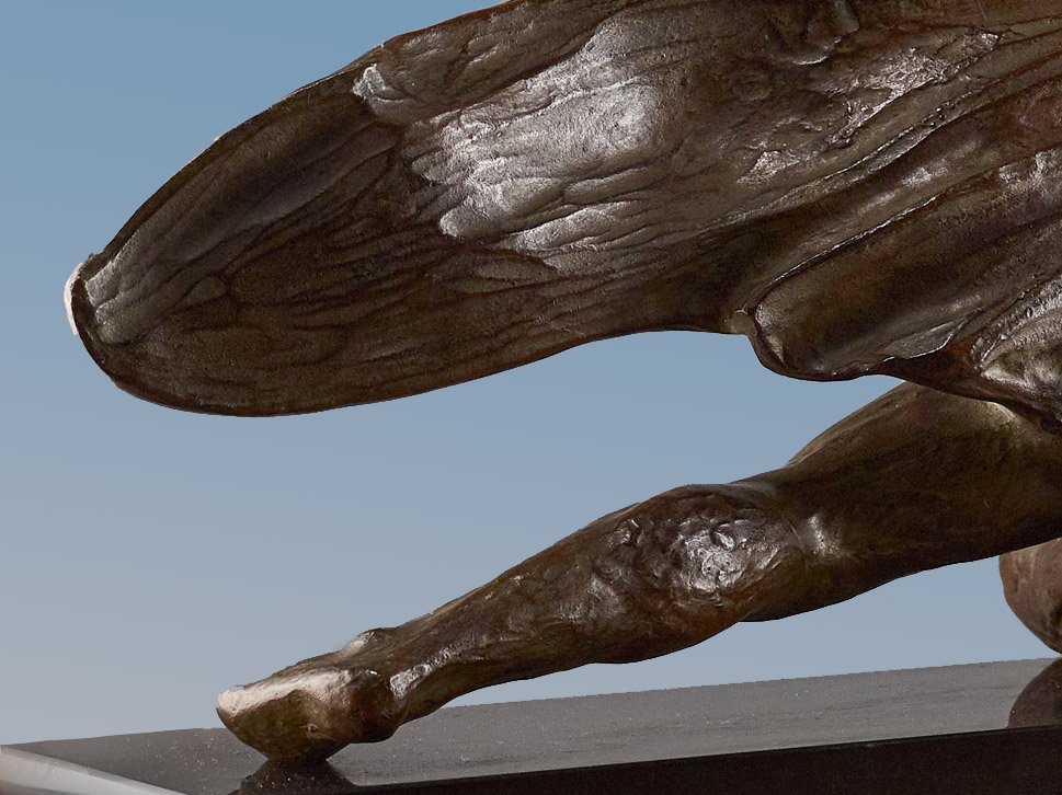 A. Kelety - Bronze 60cm - David - Arts déco-photo-5