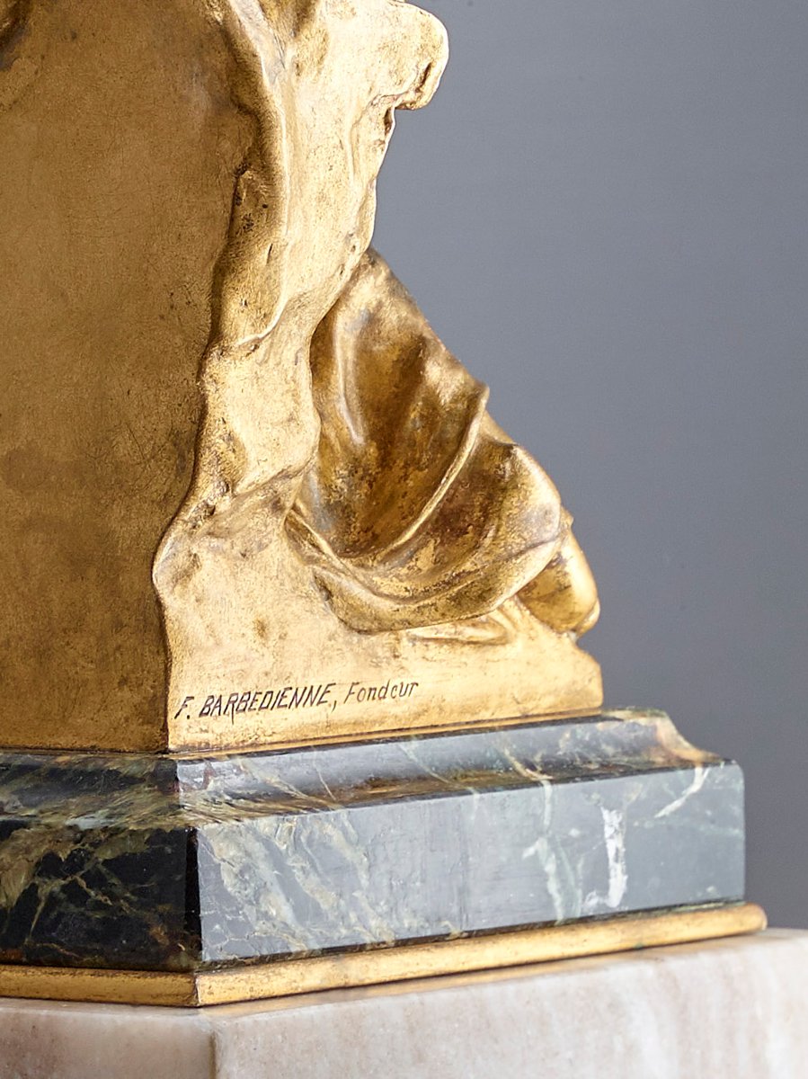 "allegory Of History" - Georges Bareau (1866-1931), F. Barbedienne Font-photo-6
