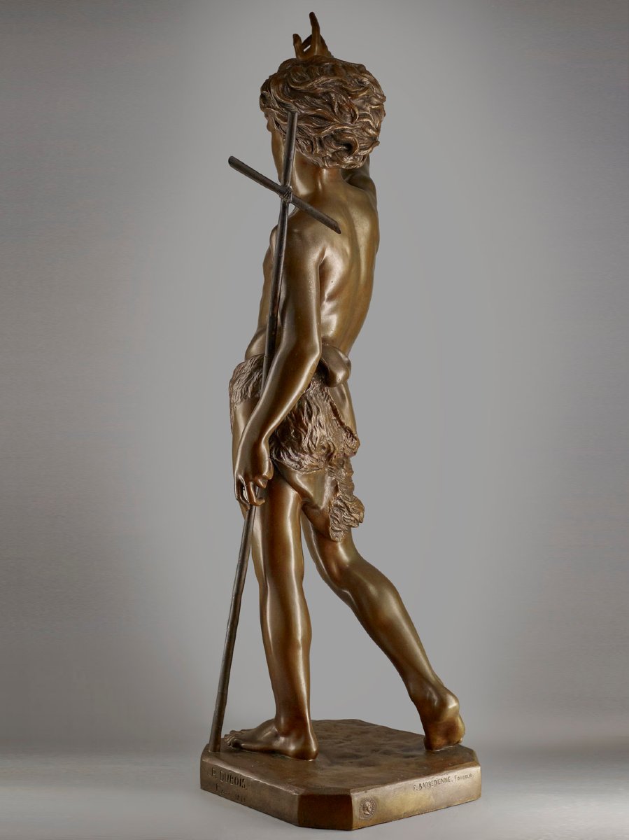 Grand Bronze Paul DUBOIS - Saint Jean-Baptiste - Fonte BARBEDIENNE-photo-2