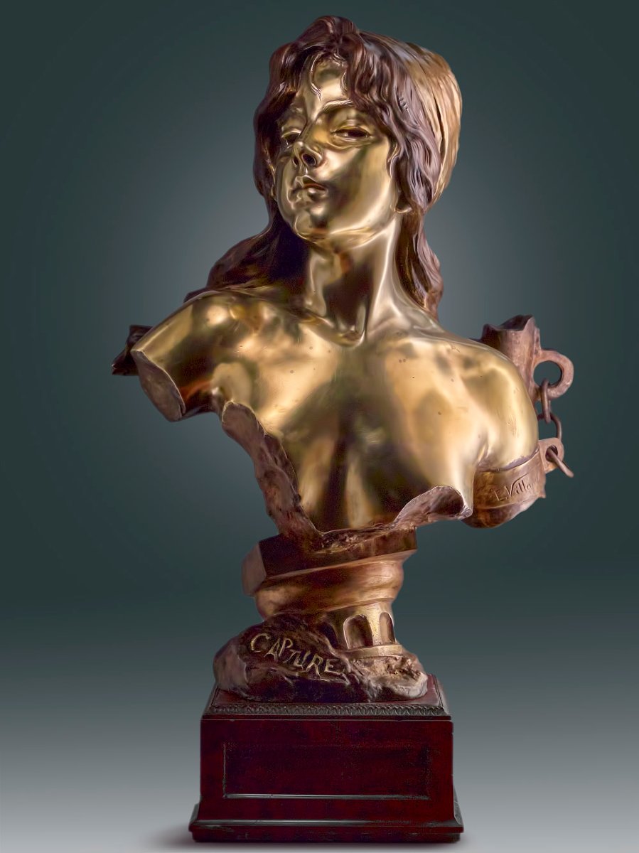 EMMANUEL VILLANIS - Bronze ancien - Capture 53 cm-photo-2