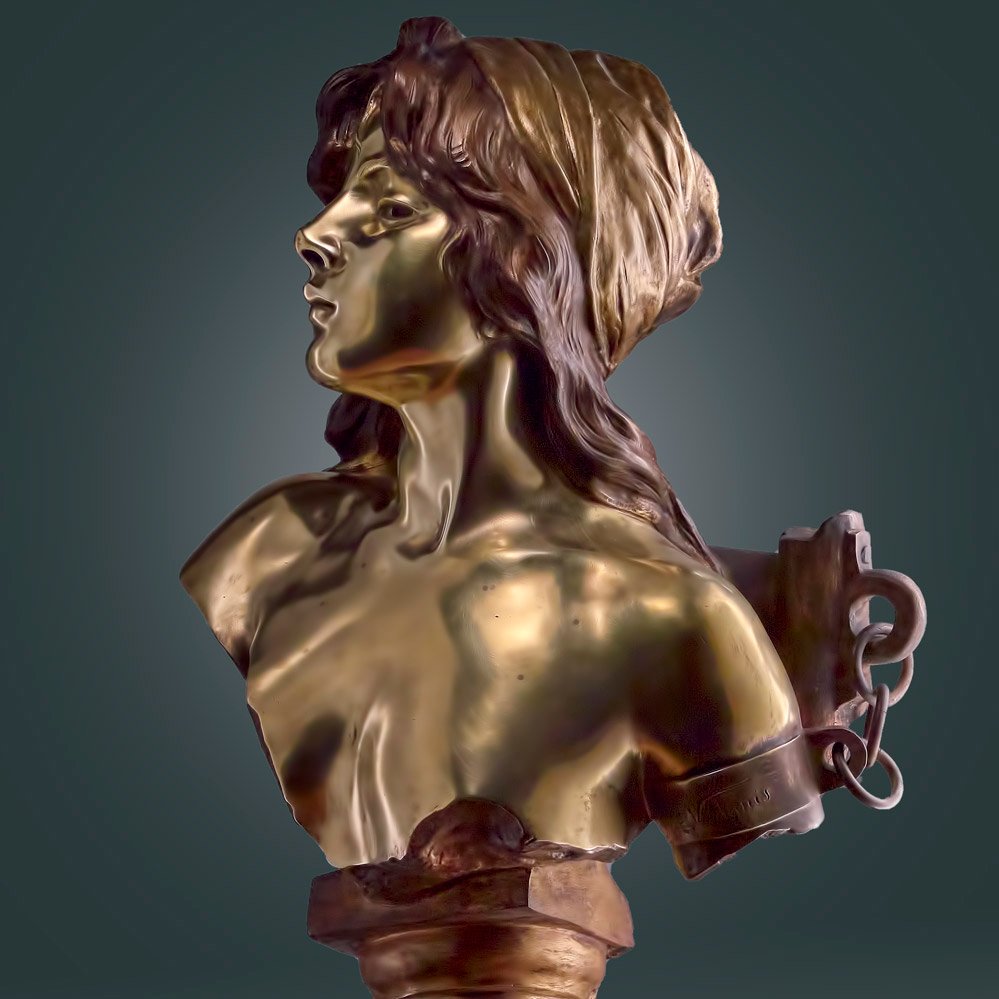 EMMANUEL VILLANIS - Bronze ancien - Capture 53 cm-photo-4