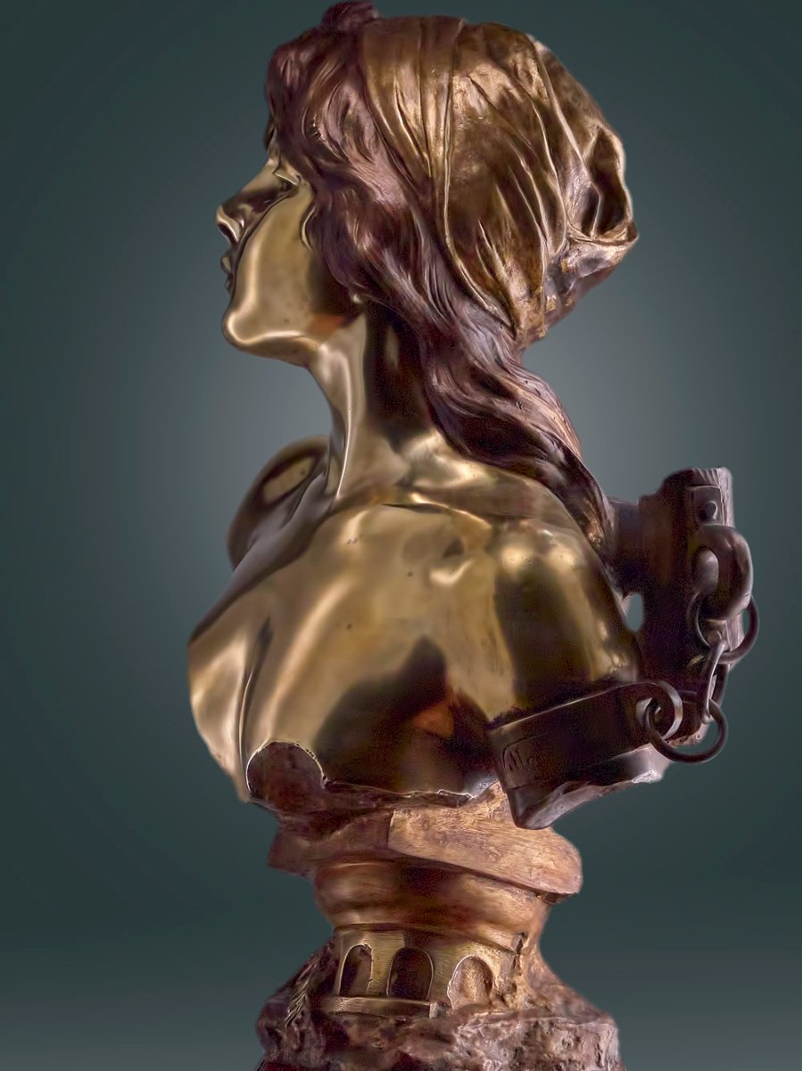 EMMANUEL VILLANIS - Bronze ancien - Capture 53 cm-photo-6