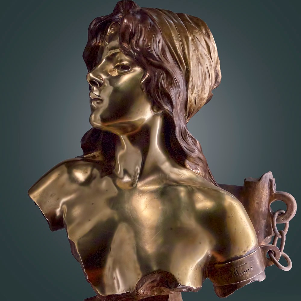 EMMANUEL VILLANIS - Bronze ancien - Capture 53 cm
