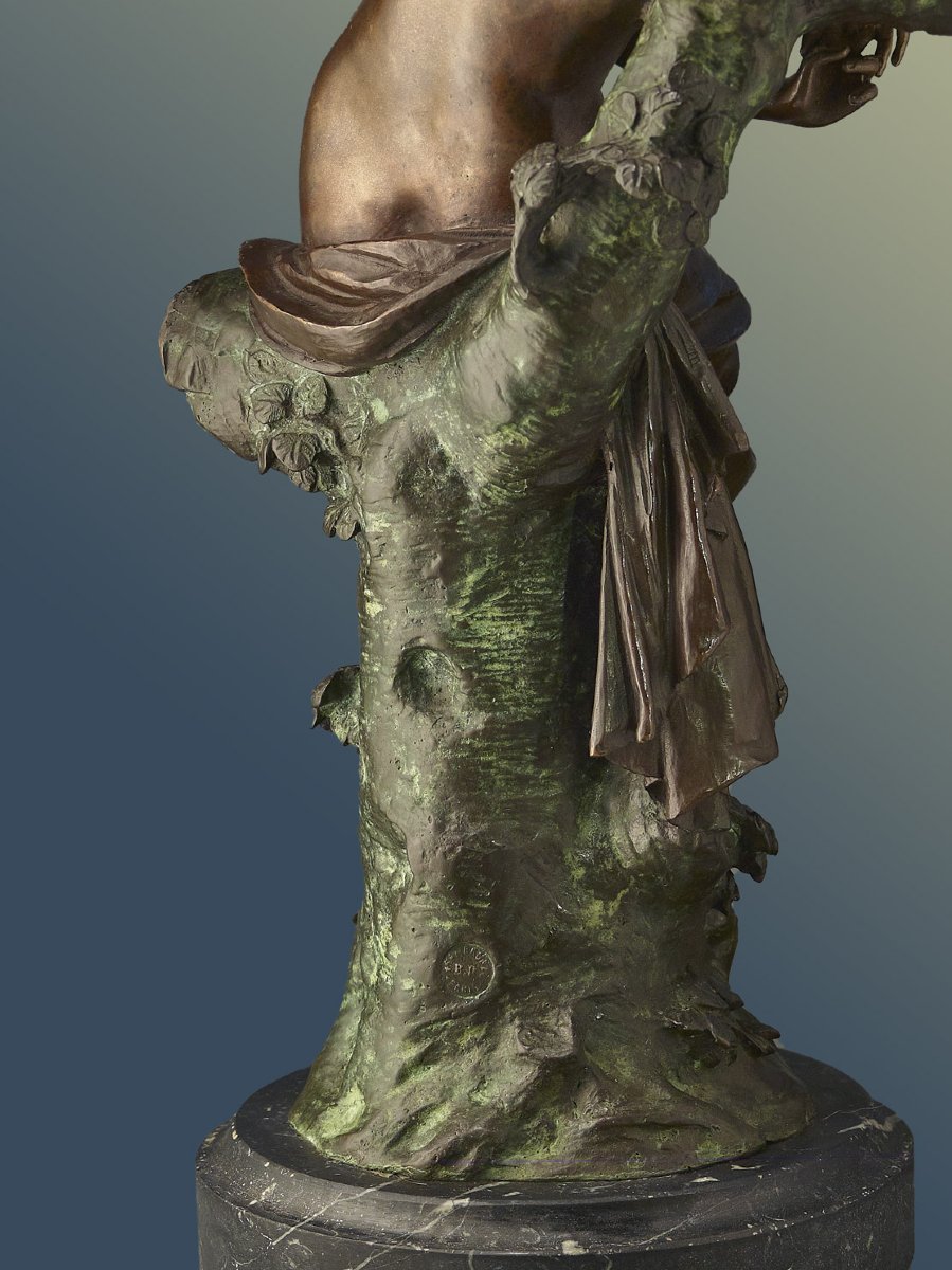 Sculpture L. Madrassi • bronze ancien avec fondeur • ''Le Sommeil''-photo-2