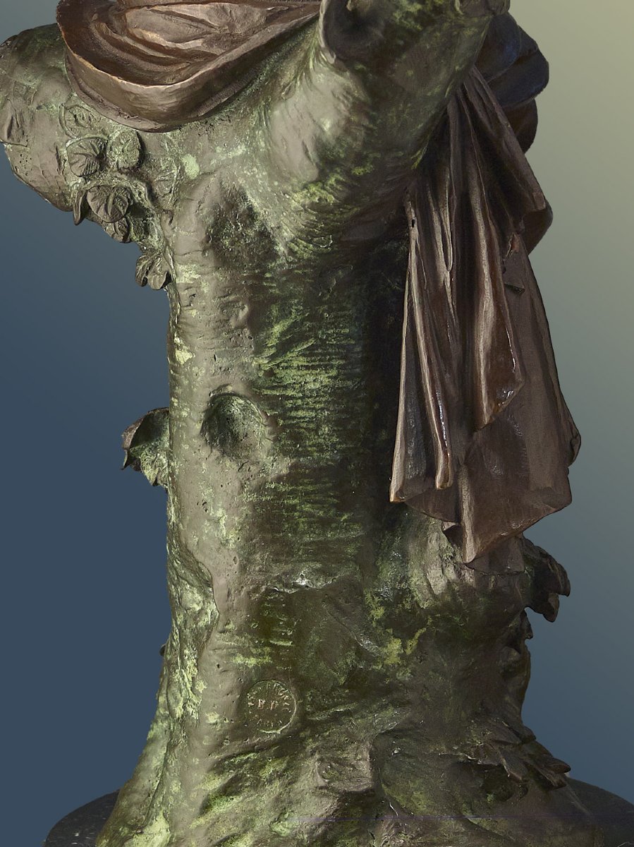 Sculpture L. Madrassi • bronze ancien avec fondeur • ''Le Sommeil''-photo-3