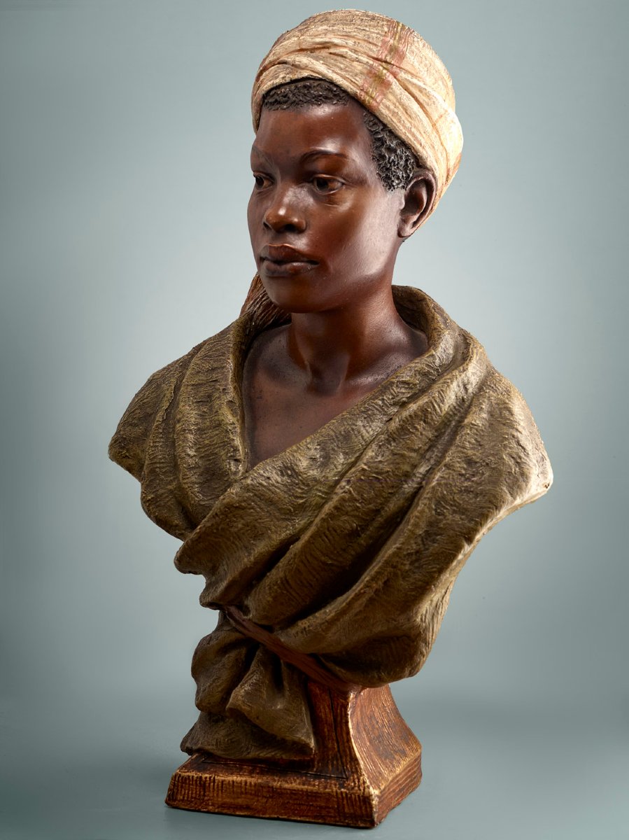 Rare Art Deco / Art Nouveau Goldscheider Terracotta - Orientalism-photo-2