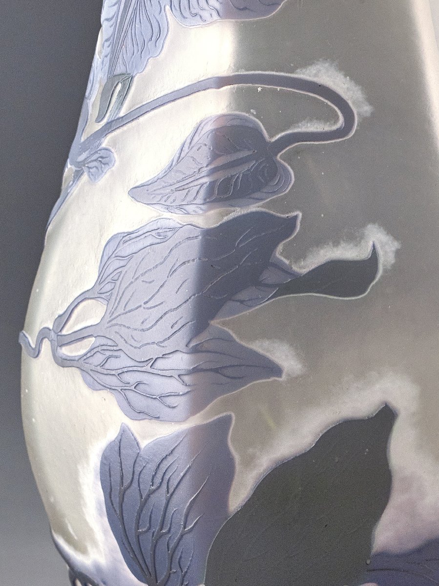 Gallé, Original Vase - Art Nouveau Glassware-photo-4