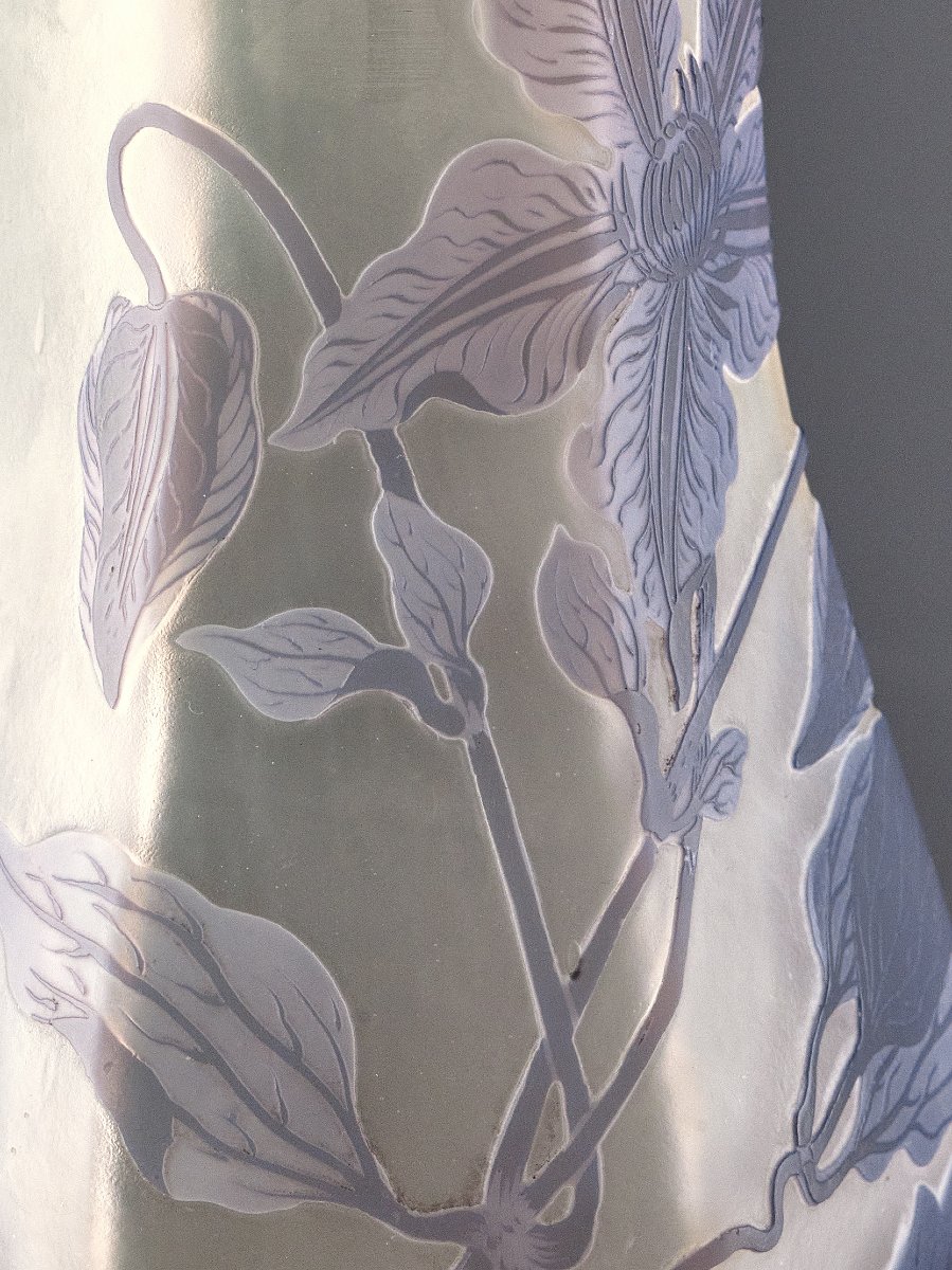 Gallé, Original Vase - Art Nouveau Glassware-photo-2