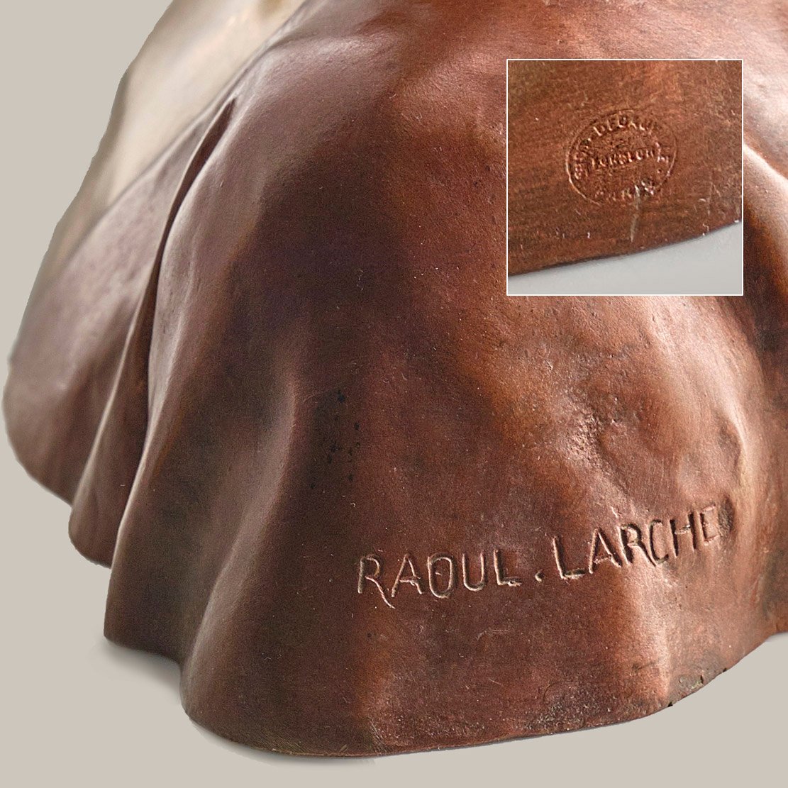 Large Bust Raoul Larche (1860-1912) - -photo-1