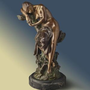 Sculpture L. Madrassi • bronze ancien avec fondeur • ''Le Sommeil''
