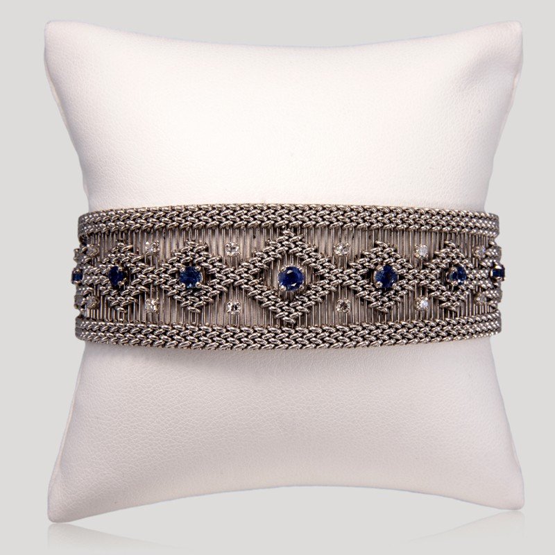 Bracelet Des Années 1950, Saphirs Et Diamants