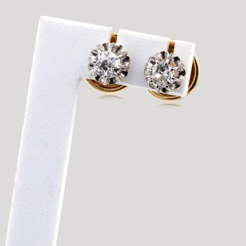 Pair Of Old Diamond Chips, Early 20th Century-photo-3