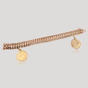 Witch Mesh Bracelet And Gold Coins