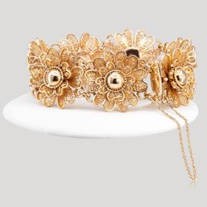 Filigree Flower Bracelet