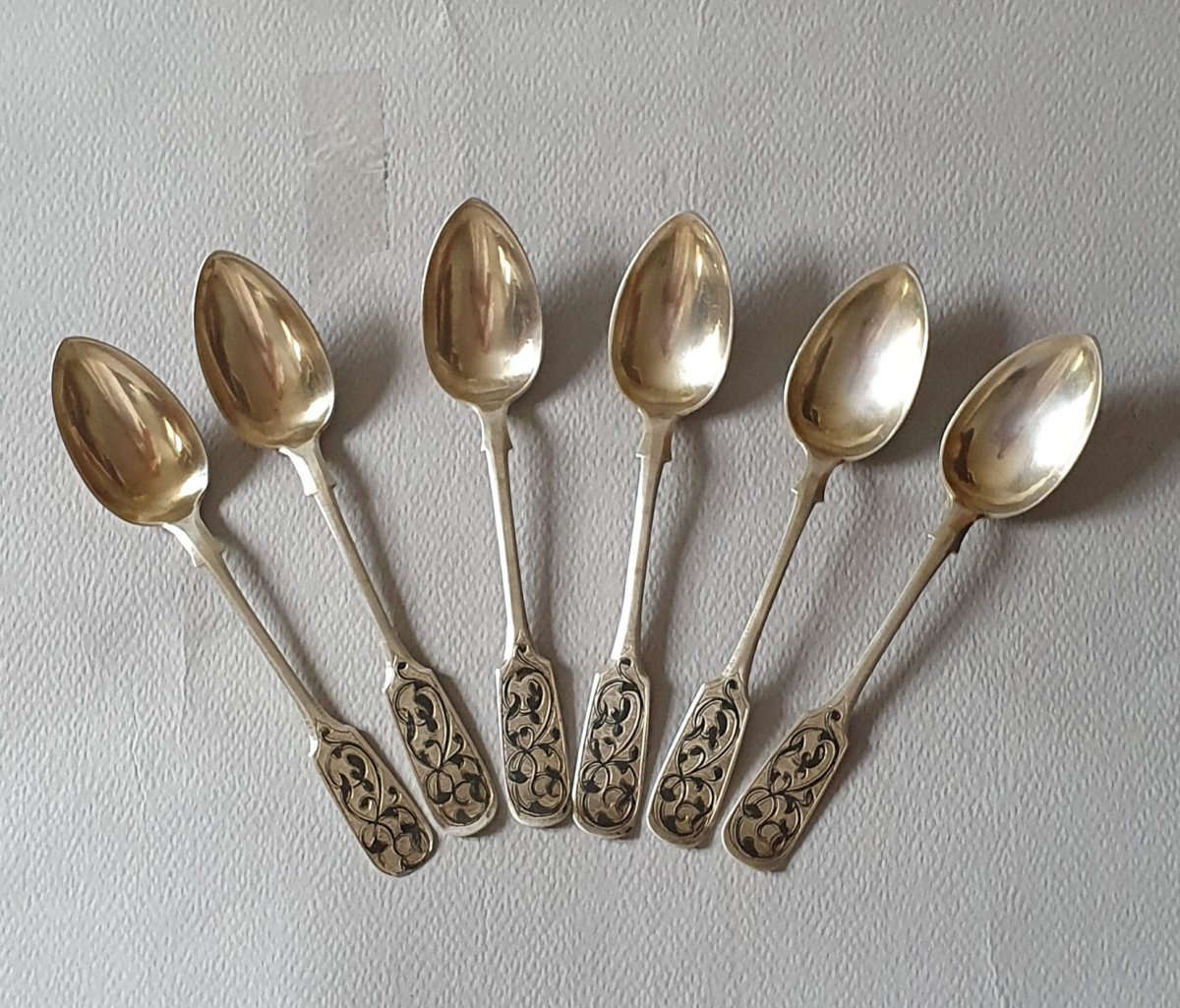  PУССКОЕ ИСКУССТВО - Nielle Silver Spoons Circa 1868-photo-2