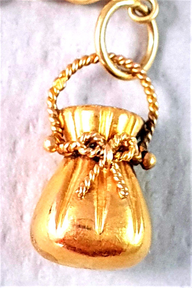 Charms Bracelet - 18 K Yellow Gold-photo-4