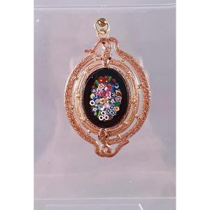 PENDENTIF NAPOLEON III POMPONNE et MICROMOSAIQUE 