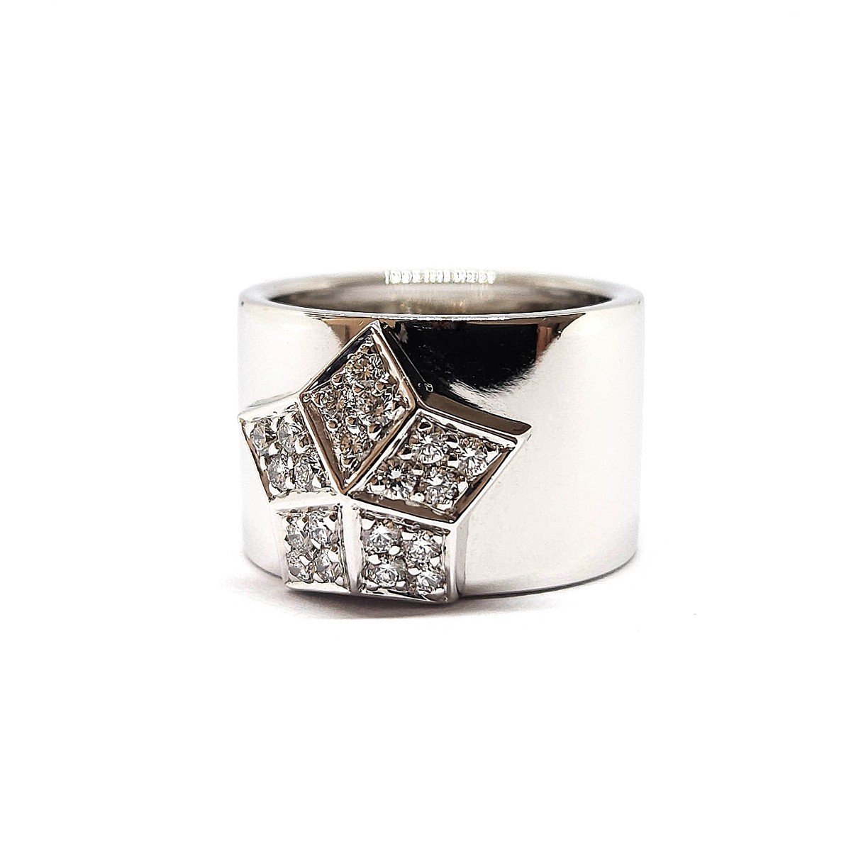 Bague Fred Lucifer Diamants Or Blanc 18 Carats-photo-2