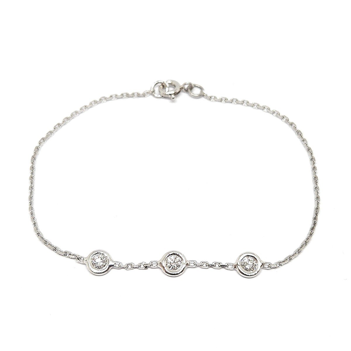 18k White Gold Diamond Bracelet