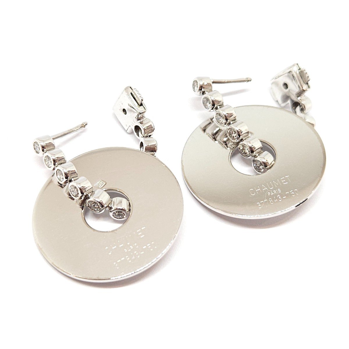 Chaumet Diamonds 18 Carats White Gold Earrings-photo-1