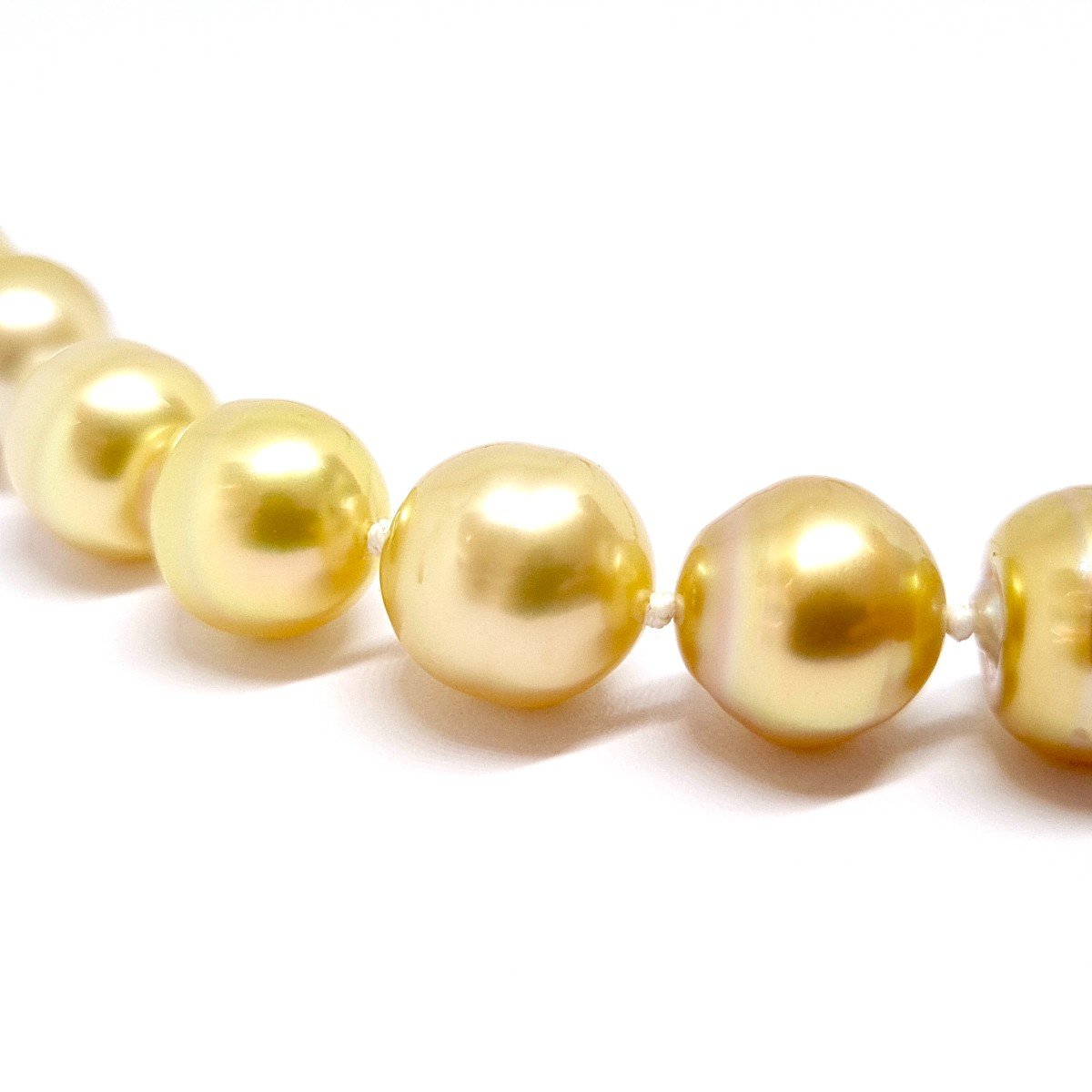 Gold & White Pearl Necklace