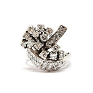 Bague Vintage Diamants Platine