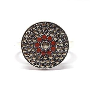 Bague Jaspes Sanguin Argent 925/1000