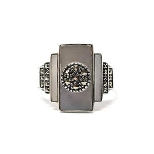 Mother-of-pearl Ring 925/1000 Silver