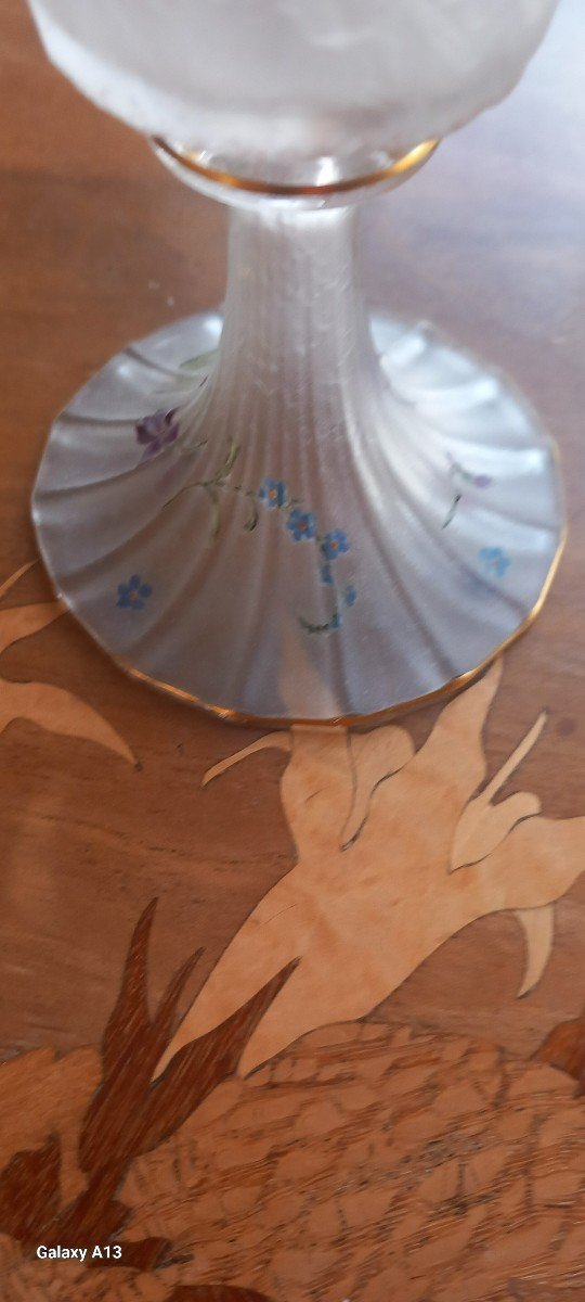 Daum Nancy Rare  Verre De Mariage-photo-4