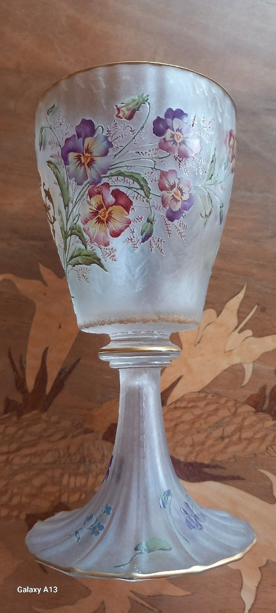 Daum Nancy Rare  Verre De Mariage